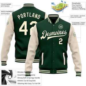 Nouvelle arrivée, veste bomber pour homme de haute qualité, style baseball, vêtements de rue, toile en laine/polyester, devant droit, mode d'hiver - Product Image 2