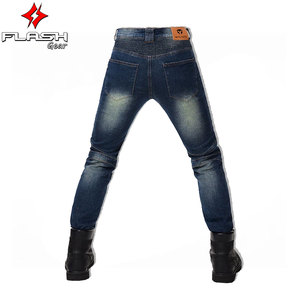 Pantalon de motocross résistant toutes saisons pour homme Jeans de protection pour moto de tourisme Respirant et résistant aux intempéries - Product Image 4