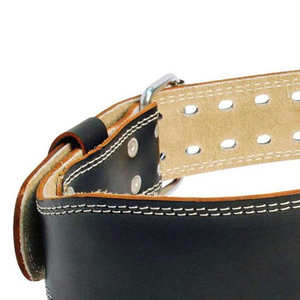 Ceinture d'haltérophilie de gymnastique avec boucle à dégagement rapide Ceinture d'haltérophilie en cuir réglable Logo personnalisé pour la force de soutien du dos - Product Image 6