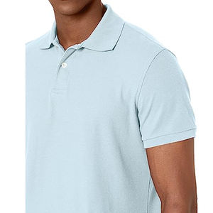 Golf pour hommes de conception personnalisée de haute qualité pour T-Shirt polo d'été en gros décontracté Logo brodé intelligent motif solide - Product Image 3