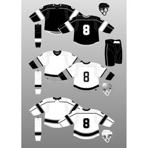 Wholesale Sustainable Ice Hockey Sublimation Kit Plus Size Breathable Ice Hockey Sublimation Kit - Product Image 5