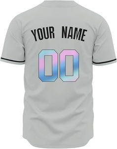 Maillot de baseball respirant à séchage rapide 2025 - Chemise de baseball à boutons pour les garçons, vêtements d'équipe, maillot de baseball et de softball pour hommes - Product Image 3