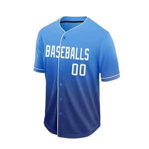 Nouveau design personnalisé, maillot de baseball respirant imprimé, vente chaude en plein air, uniforme de baseball, taille adulte, unisexe, vêtements de sport - Product Image 1
