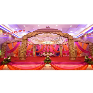 Mariage indien cérémonie Temple Mandap ensemble dernier mariage Mandap fabricant fibre mariage Mandap décoration USA - Product Image 1