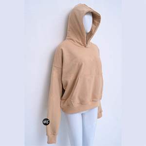 Vente en Gros de Qualité Supérieure 100% Coton Polaire Oversize Respirant Manches Longues Logo Personnalisé Pull Sweats à Capuche et Sweatshirts pour Femmes - Product Image 4