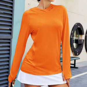 Camisas de entrenamiento para mujer Manga larga con agujeros para el pulgar Camisas sin costuras para mujer - Product Image 4