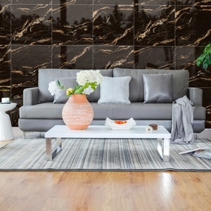 Exportadores Líderes de Azulejos de la India Ofrecen Azulejos de Porcelana de Calidad de 60x60cm, Alta Demanda, Azulejos de Baño con Acabado de Mármol de la Mejor Calidad - Product Image 1