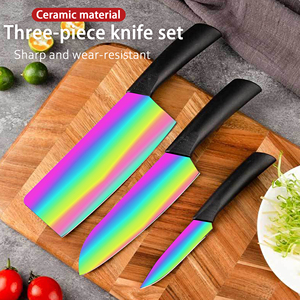 Couteau de chef à revêtement céramique très vendu, compatible lave-vaisselle, ambidextre, pour le camping en plein air - Fabrication artisanale, livraison rapide - Product Image 6