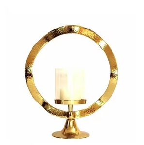 Ensemble luxueux de 3 bougeoirs en métal suspendus Lanternes et bocaux de qualité supérieure fabriqués en Inde Prix Vente chaude - Product Image 2