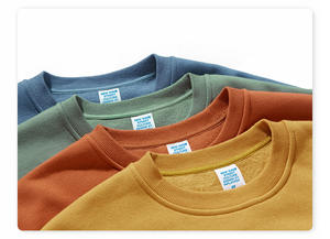 Sudadera con Capucha de Algodón Orgánico Grueso para Hombre, Corte Regular, Cuello Redondo, Hombros Caídos, Logotipo Personalizado, Tinte Liso, Sudadera de Invierno - Product Image 3