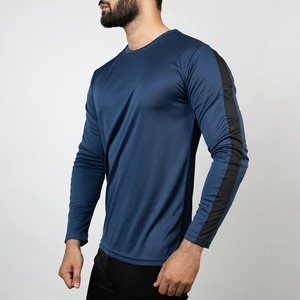 เสื้อยืดแขนยาวผู้ชายสไตล์สตรีทแวร์ ผ้าคอตตอนเนื้อหนา แบบเรียบๆ ไม่มีลาย สั่งทำได้ จำนวนมาก เหมาะสำหรับใส่ลำลองในชีวิตประจำวัน หรือใส่เล่นกีฬา - Product Image 2