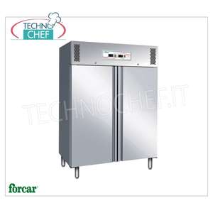 Equipo de Refrigeración Comercial Forcar, Acero Inoxidable 304, Refrigerador-Congelador Combinado de 2 Puertas - Product Image 1