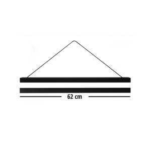 Black MDF Magnetic <b>Poster</b> Strips 62 cm 3 Pairs - Product Image 5