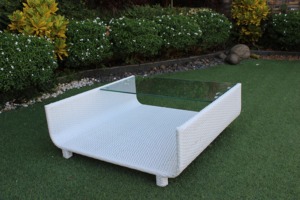 Vibrante sofá de ratán en forma de U para fiestas con cojines gruesos para comodidad al aire libre - Product Image 6