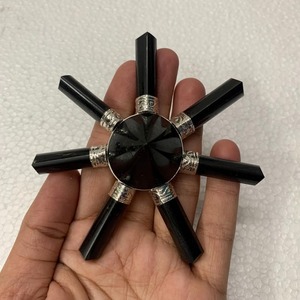 Tourmaline noire naturelle de qualité supérieure en gros, générateur d'énergie à 7 pointes, pierre précieuse, cristal d'amour, outil de Reiki, protection pour la méditation - Product Image 4