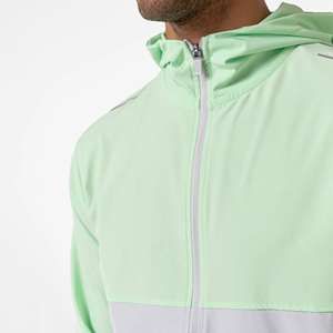 2025 recién llegado 100% nailon ligero de talla grande chaqueta con cremallera y conjunto corto ropa de calle a prueba de viento e impermeable conjunto corto para hombres - Product Image 3