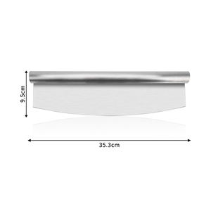 Cortador <span class=keywords><strong>de</strong></span> Pizza Grande <span class=keywords><strong>de</strong></span> 14 Pulgadas, Cuchillo <span class=keywords><strong>de</strong></span> Pizza Oscilante <span class=keywords><strong>de</strong></span> Acero Inoxidable con Cuchilla Afilada y Cubierta <span class=keywords><strong>de</strong></span> Seguridad <span class=keywords><strong>para</strong></span> Herramientas <span class=keywords><strong>de</strong></span> Pizza - Product Image 2