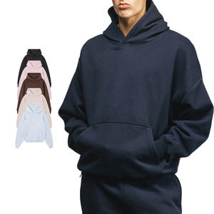 Custom Design Pullover Hoodies Cotton Polyester <b>Thick</b> <b>Fleece</b> Boxy Hoodies Streetwear Mens Sweatshirts Hoodies - Product Image 1