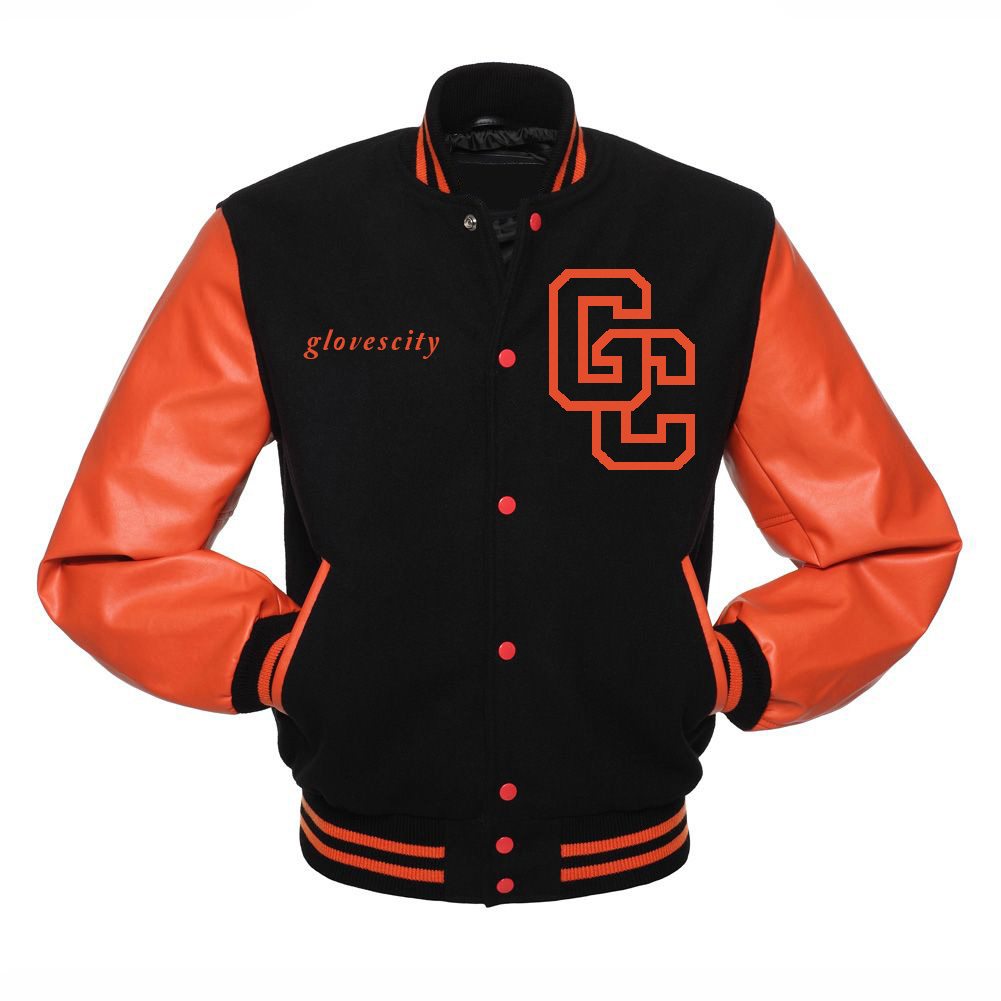 Custom Made Men's Baseball Melton Wool Windbreaker Jacket with