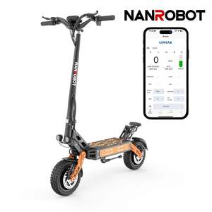 รถมอเตอร์ไซค์ออฟโรด NANROBOT F7 มอเตอร์ไร้แปรงถ่าน 1000 วัตต์ แบตเตอรี่ลิเธียม 52 โวลต์ 20.8 แอมป์ชั่วโมง ความเร็วสูงสุด 37 ไมล์ต่อชั่วโมง รับน้ำหนักได้ 330 ปอนด์ ระยะทางวิ่ง 31 ไมล์ - Product Image 2