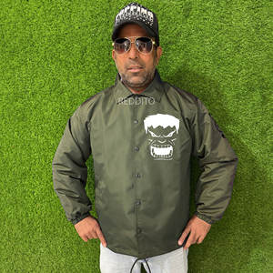 Veste de pluie pour hommes en nylon léger de haute qualité manteau d'hiver coupe-vent avec logo avant vente en ligne High Street - Product Image 1