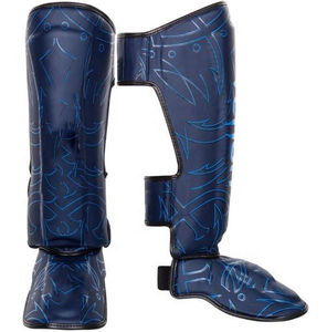 Protège-tibias professionnels en cuir PU de haute qualité pour entraînement de kick-boxing, protection des jambes unisexe écologique IMI-SP-01 - Product Image 1