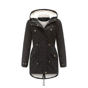 El mejor diseño de Parkas para mujer, abrigos largos informales de invierno para mujer, Parkas de invierno para mujer, Parkas de algodón con capucha, abrigo cálido, prendas de vestir - Product Image 1