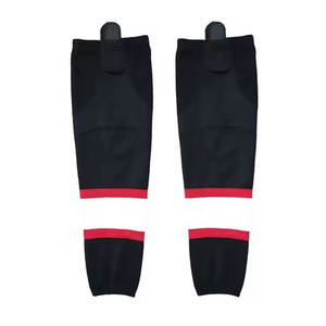 2024 Precio barato Ropa deportiva Logotipo personalizado Sublimación para jóvenes y adultos Poliéster Ropa de hockey Equipo Calcetines de hockey sobre hielo Sublimación - Product Image 1