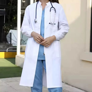 Uniformes de Alta Calidad al por Mayor, Uniformes Unisex de Algodón, Uniforme Profesional de Enfermera, Bata de Laboratorio Blanca, Productos de Laboratorio, Batas de Farmacia - Product Image 2