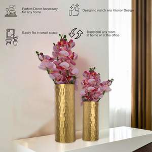 <b>Metal</b> <b>Flower</b> Vase <b>Stand</b> for Living Room Decor Elegant Indoor & Outdoor Plant Holder - Product Image 3