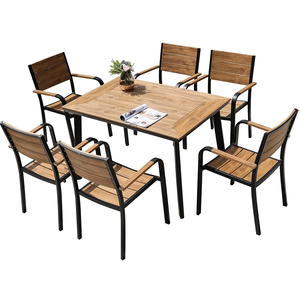 Juego de Muebles de Exterior al por Mayor - Nuevo Estilo de Muebles de Metal para Exteriores, Juego de Mesa y Sillas de Jardín para Restaurante - Product Image 2