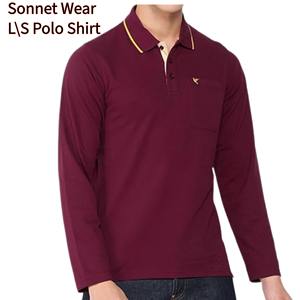 Polo de manga larga Camiseta sólida para invierno Corporativo para hombre - Product Image 4