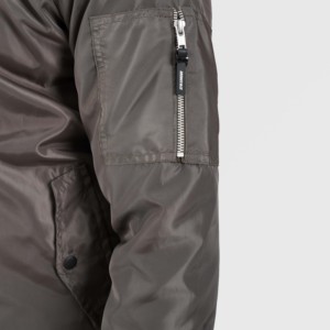 Blouson Rock Bomber Olive Style Streetwear Brodé Camouflage Col Montant Fermeture Éclair Imperméable XS-XL pour Printemps Automne - Product Image 5