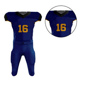 Uniforme de Fútbol Americano Deportivo de Manga Corta, Cómodo y Transpirable, 100% Poliéster, Secado Rápido, Logotipo Personalizado, MOQ Bajo - Product Image 4