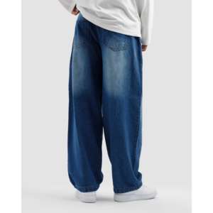 กางเกงยีนส์ทรงบอยเฟรนด์ขาบาน ระบายอากาศได้ดี เอวสูง ไซส์ XL ตกแต่งด้วยเทคนิคการประดับคริสตัลและรอยขาด - Product Image 6