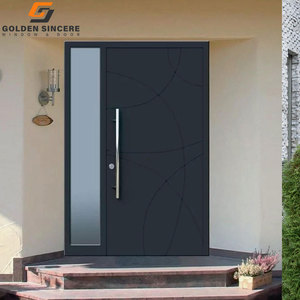 Tùy chỉnh hiện đại nhôm chính lối vào cửa lớn mới phía trước biệt thự nhà an ninh với khuôn cửa mở phong cách chức năng cách âm - Product Image 6