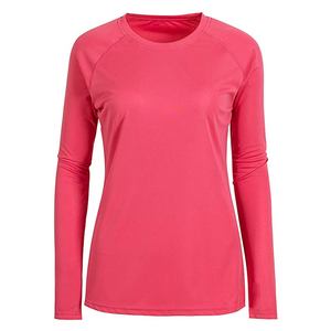 Conjunto de entrenamiento de Yoga con logotipo personalizado para mujer, camisetas de manga raglán en blanco para mujer, comodidad para mujer, poliéster Spandex, cuello redondo, deportes - Product Image 1