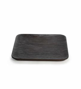 Plateau de feuilles de service en bois naturel pour servir de la salade fruits du désert chips alimentaires et plateau de trempette pour la maison restaurants hôtels bar - Product Image 2