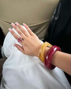 กำไลเรซิ่นสีหนาสำหรับผู้ใหญ่ - Product Image 6