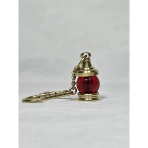 Llavero Metálico con Linterna Roja Náutica Vintage y Destapador de Botellas con Logotipo Personalizado - Product Image 4