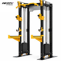 BM Cage de Squat Tout-en-un avec Poulie Fixe, Machine à Câble d'Entraînement, Power Rack, Équipement de Fitness pour Entraînement Complet du Corps à Domicile