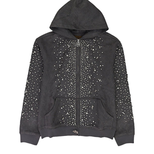 เสื้อฮู้ดดี้ผู้ชายคุณภาพสูง ผ้าฝ้ายฟลีซ 100% กันน้ำ ระบายอากาศได้ดี สำหรับฤดูหนาว  โลโก้ด้านหน้า น้ำหนัก 400 กรัม ลายเรียบ - Product Image 4