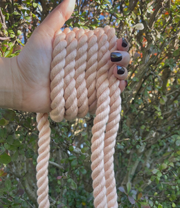 Cotton Rope <b>Leash</b> With Gold Ring, Rope Dog Lead, Cute <b>Pet</b> Accessories - Product Image 2