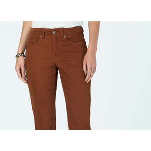 Jeans in Denim Marrone da Donna Style & Co Taglia 12 con Controllo Pancia, Gamba Dritta e Decorazione a Bottoni, Traspiranti e Semplici ed Eleganti - Product Image 2