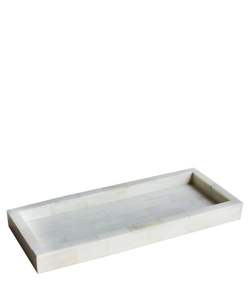 Hermosa bandeja de esmalte de madera de resina de hueso hecha a mano tallada a mano con estilo artístico y pulido a mano para una decoración sofisticada del hogar - Product Image 3