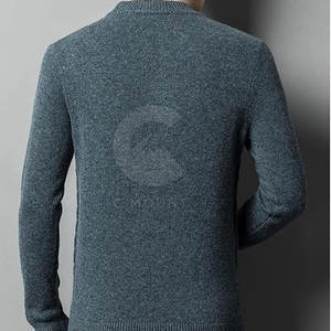 Color sólido Casual Prendas de punto Hombres Lana de punto de alta calidad Pakistán Hecho Diseño Suéteres de los hombres - Product Image 3