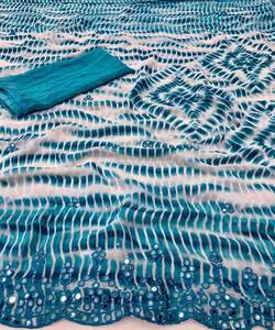 ชุดแต่งงานดีไซน์คลาสสิกรุ่นใหม่ล่าสุดหรือชุดส่าหรีแบบทางการในชีวิตประจำวันพร้อมเสื้อเบลาส์ราคาดีที่สุดใน Gujarat ราคาขายส่ง - Product Image 6