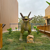 Modèle électrique en métal de dinosaure animatronique de taille réelle de capteur infrarouge pour des parcs d'attractions et des centres commerciaux