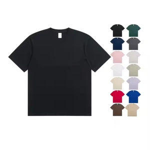 T-shirt grande taille 100% coton de haute qualité personnaliser le logo d'impression numérique T-shirt uni pour hommes 230gsm pour hommes - Product Image 1