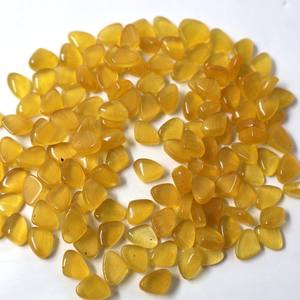 Vente en gros de 20mm cristal de Monalisa naturel jaune ovale coupe collier de pierres de guérison sculpté à la main artisanat de pierres précieuses fantaisie en vrac - Product Image 2